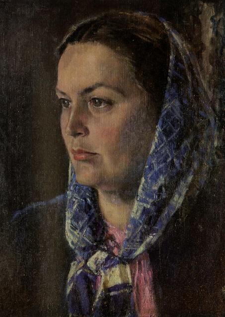 Самохвалов А.Н. Портрет жены. Конец 1950-х Самохвалов А.Н. Портрет жены. Конец 1950-х